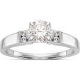 thumbnail image 1 of 14K White Gold Diamond Peg Set Semi Mount Engagement Ring (Size 7) Made In India rm2866e-008-waa, 1 of 5