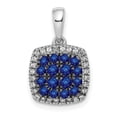 thumbnail image 1 of 14K White Gold Diamond  Sapphire Pendant XP4142S/AA, 1 of 4