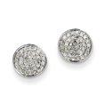 thumbnail image 1 of 14K White Gold Diamond Small Round Pav� Post Earrings XE1879AA, 1 of 2