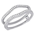 thumbnail image 1 of 14K White Gold Diamond Solitaire Engagement Ring Enhancer Ladies Wrap 0.50 Ct., 1 of 5