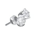 thumbnail image 1 of 14K White Gold Diamond Sparkling Solitaire I1 GH Screwback Stud Earrings 3/4 Ctw., 1 of 2
