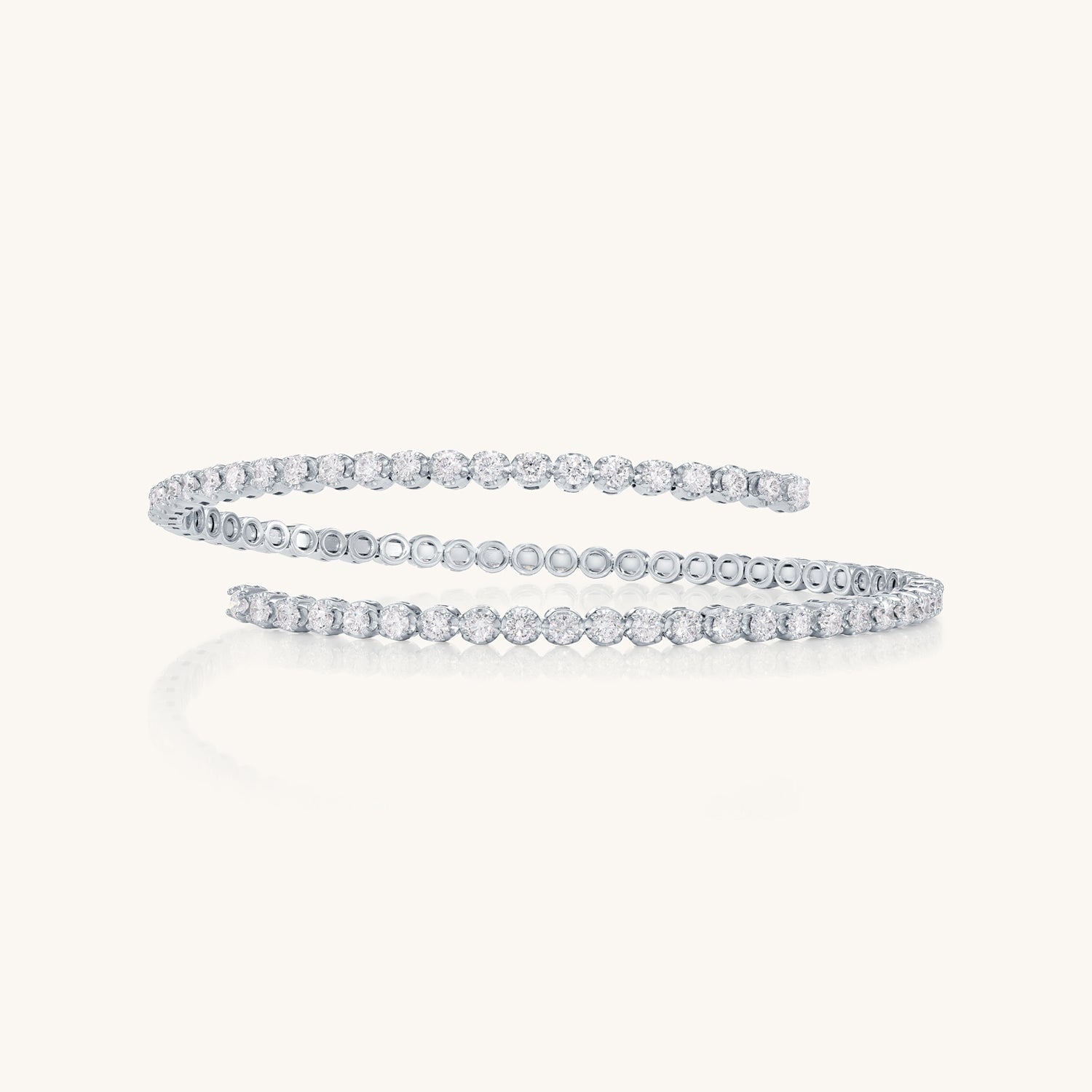 Tennis Charm Bracelet - Infinity Collection Expandable Bangle For Tennis Lovers, Silver Plated, No Gemstones