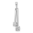 thumbnail image 1 of 14K White Gold Diamond Two Stone Pendant Mounting, 1 of 1