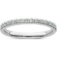 thumbnail image 1 of 14K White Gold Diamond Wedding Band (Size 7) Made In India rm2076b-014-waa, 1 of 5