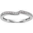 thumbnail image 1 of 14K White Gold Diamond Wedding Band (Size 7) Made In India rm2414b-010-waa, 1 of 5