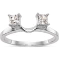 thumbnail image 1 of 14K White Gold Diamond Wrap (Size 7) Made In India rm3066b-050-waa, 1 of 6