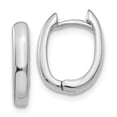 thumbnail image 1 of 14K White Gold Earring Hinged Huggie Women'S 8 mm 3, 1 of 4