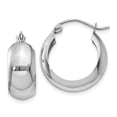 thumbnail image 1 of 14K White Gold Earring Hoop Women'S 13 mm 7 Fancy Earrings, 1 of 4