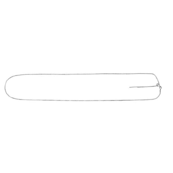 14K White Gold Endless Adjustable Classic Box Chain with Draw String Clasp
