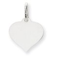 thumbnail image 1 of 14K White Gold Heart Disc Charm, 1 of 3