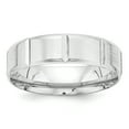 thumbnail image 1 of 14K White Gold Heavy Comfort Fit Fancy Band Ring Size 12, 1 of 5