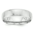 thumbnail image 1 of 14K White Gold Heavy Comfort Fit Fancy Band Ring Size 8, 1 of 5