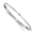 thumbnail image 1 of 14K White Gold Hinged Bangle Bracelet Mounting, 1 of 1