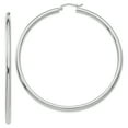 thumbnail image 1 of 14K White Gold Hoop Earrings, 1 of 3