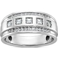 thumbnail image 1 of 14K White Gold Ibgoodman Men's 1.1 Carat Diamond Complete Ringsize 10 - Jbsp, 1 of 5