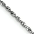 thumbnail image 1 of 14K White Gold Jbsp's 1.3mm Diamond-Cut Rope Chain (20 X 1.3) Made In Peru 7071-20, 1 of 5