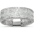 thumbnail image 1 of 14K White Gold Jbsp's Stretch Ring Made In Italy lr106, 1 of 5