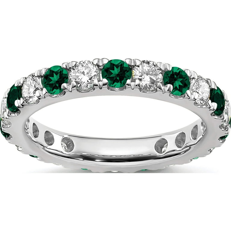 14k White Gold Lab Grown Diamond SI1/SI2, G H I, Anniversary Band 14k White Gold Lab Grown Diamond SI1/SI2, G H I, Anniversary Band