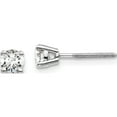 thumbnail image 1 of 14K White Gold Lab Grown Diamond 1/2Ctw Vs/Si, D E F, Screw Back Earrings Made In United States em1006s-050-wld, 1 of 5
