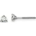 thumbnail image 1 of 14K White Gold Lab Grown Diamond 1/3Ctw Vs/Si, D E F, 3 Prg Screwbk Earrin Made In United States em1007s-033-wld, 1 of 5