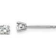 thumbnail image 1 of 14K White Gold Lab Grown Diamond 1/7Ctw Vs/Si, D E F, 4 Prong Earrings Made In United States em1006-015-wld, 1 of 5