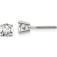 thumbnail image 1 of 14K White Gold Lab Grown Diamond 3/4Ctw Cert. Vs/Si, D E F, Screw Back Ear Made In United States em1006s-075c-wld, 1 of 5