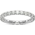 thumbnail image 1 of 14K White Gold Lab Grown Diamond Si1/Si2, G H I, Eternity Band (Size 5) Made In India et0005-150-5wlg, 1 of 5