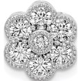 thumbnail image 1 of 14K White Gold Lab Grown Diamond Si1/Si2, G H I, Floral Chain Slide Penda Made In India pm8466-050-wlg, 1 of 5