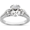 thumbnail image 1 of 14K White Gold Lab Grown Diamond Si1/Si2, G H I, Semi-Mount Eng Ring (Size 7) Made In India rm7841e-150-wlg, 1 of 5