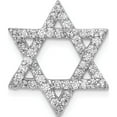 thumbnail image 1 of 14K White Gold Lab Grown Diamond Si1/Si2, G H I, Star Of David Chain Slide Made In India pm3939-050-wlg, 1 of 4