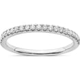 thumbnail image 1 of 14K White Gold Lab Grown Diamond Si1/Si2, G H I, Wedding Band (Size 7) Made In India rm6634b-025-7wlg, 1 of 5