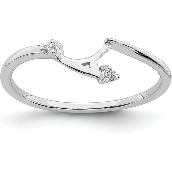14K White Gold Lab Grown Diamond VS/SI GH, Fitted Band - Ring Size 7.0
