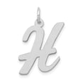 thumbnail image 1 of 14K White Gold Large Script Letter H Initial Charm, 1 of 1
