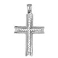 thumbnail image 1 of 14K White Gold Latin Cross Pendant - 36 mm, 1 of 3