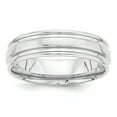 thumbnail image 1 of 14K White Gold Light Comfort Fit Fancy Band Ring Size 8.5, 1 of 5