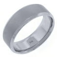 thumbnail image 1 of 14K White Gold Mens Wedding Band 8mm Sand Finish, 1 of 1