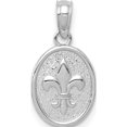 thumbnail image 1 of 14K White Gold Mini Fleur de Lis Charm Material Primary - Sculptural Flawless Enchanting Inspired by artistry and crafted with passion, 1 of 4