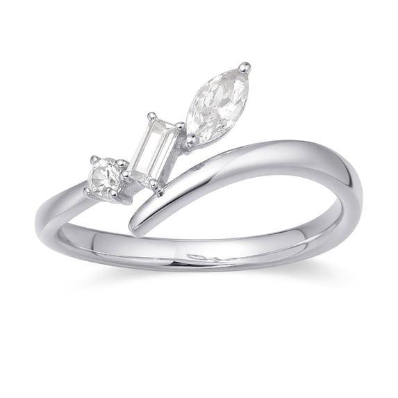 14K White Gold Moissanite Wedding Ring Jewelry Gifts for Women