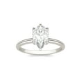 thumbnail image 1 of Charles & Colvard 14K White Gold Moissanite 9x6mm Pear Engagement Ring-Size 7 1.50ct DEW, 1 of 5