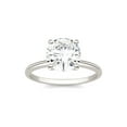thumbnail image 1 of Charles & Colvard 14K White Gold Moissanite 8mm Round Engagement Ring-Size 7 1.90ct DEW, 1 of 6
