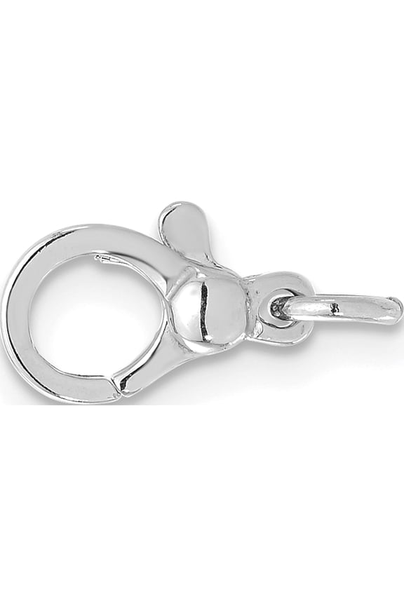 14K White Gold Pear Shape Lobster W/ Jump Ring Clasp - Jbsp