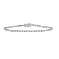 thumbnail image 1 of "14K White Gold Plated Tennis Bracelet – 3Ct Round Cut Lab-Created Diamond for Women", 1 of 4