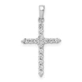 thumbnail image 1 of 14K White Gold Polished 0.25CT Diamond Cross Pendant, 1 of 1