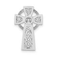 thumbnail image 1 of 14K White Gold Polished Celtic Cross Slide Pendant, 1 of 1