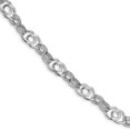 thumbnail image 1 of 14K White Polished Fancy Link Bracelet, 1 of 3