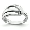thumbnail image 1 of 14K White Gold Polished with Folded Design Ring R897W, 1 of 1