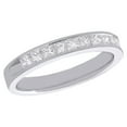 thumbnail image 1 of 14K White Gold Princess Diamond Wedding Band 3.5mm Anniversary Ring 0.75 CT., 1 of 5