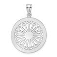 thumbnail image 1 of 14K White Gold Retro Daisy In Round Frame Charm, 1 of 4
