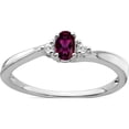 thumbnail image 1 of 14K White Gold Rhodolite Garnet And Diamond Ringsize 7 (Width 1.3 To 2.1) - Jbsp, 1 of 5