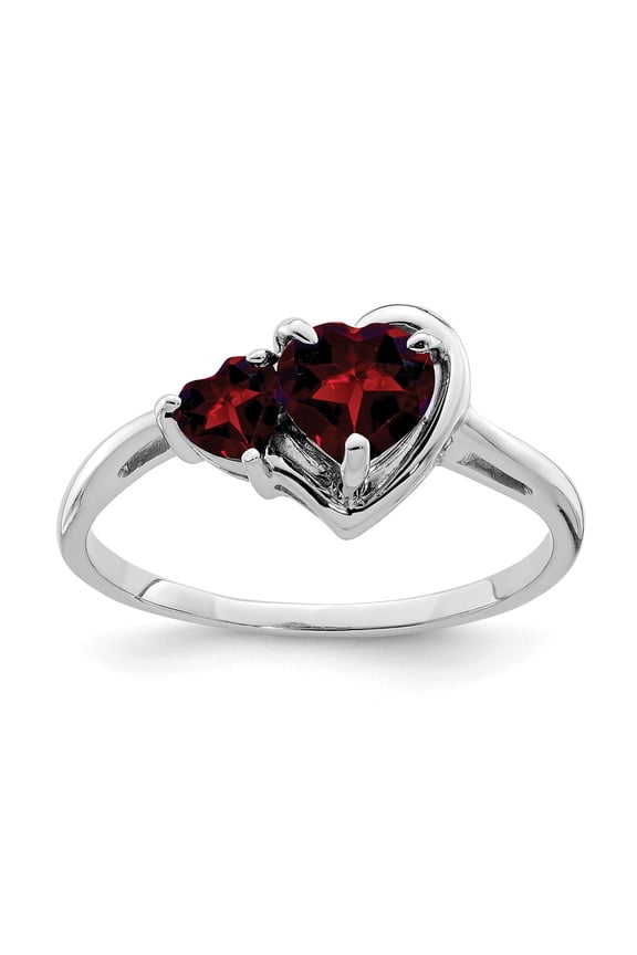 14K White Gold Ring Band 2 mm Gemstone Mounting, Size 5